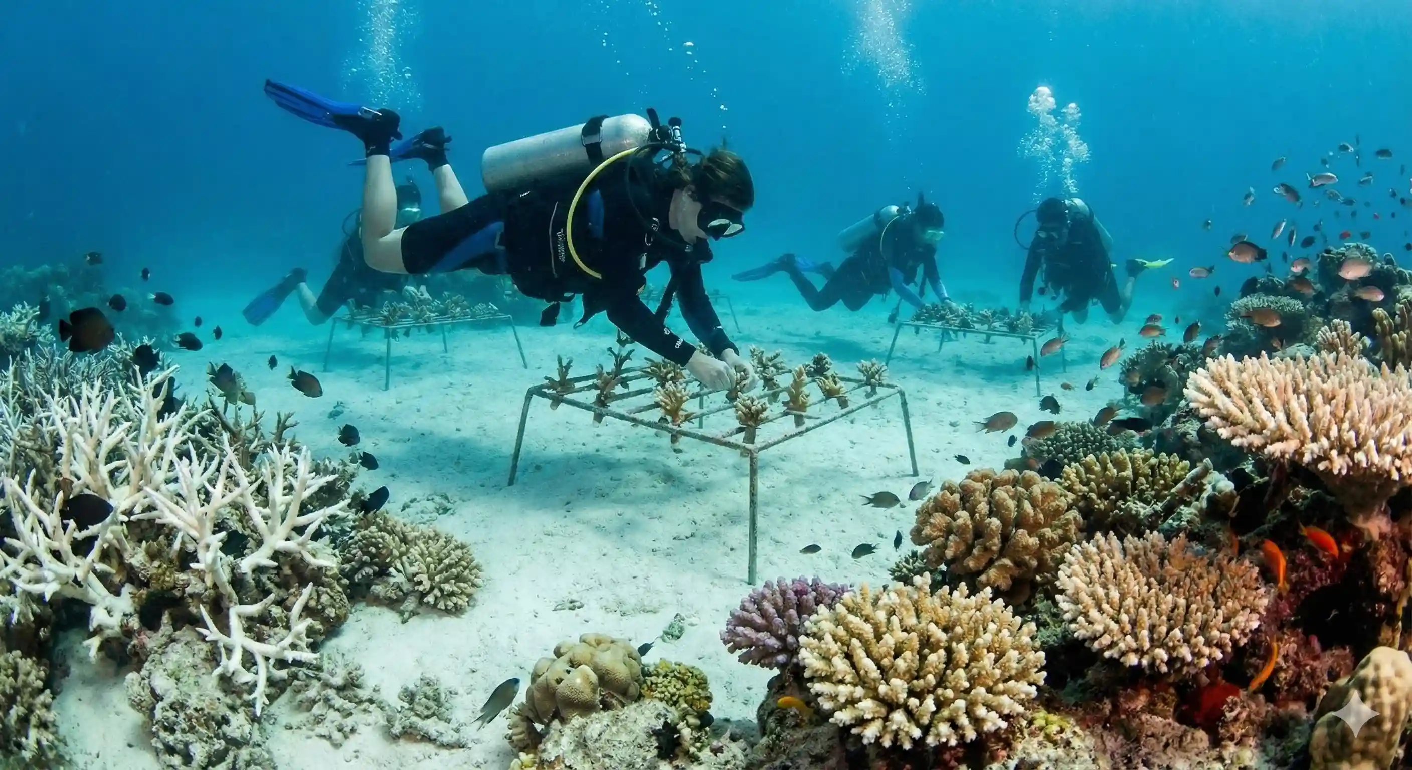 How do scuba divers contribute to marine conservation?